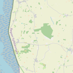 Locatie van Vadehavs Camping