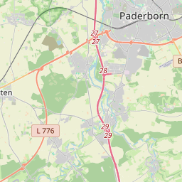 Locatie van Wohnmobilstellplatz Borchen