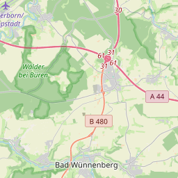 Locatie van Wohnmobilhafen Bad Wünnenberg