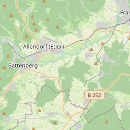 Locatie van Wohnmobilstellplatz Festhalle Battenberg