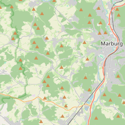 Locatie van Wohnmobilstellplatz Marburg Afföller