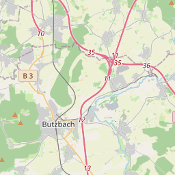 Locatie van Stellplatz an der Sportshalle Münzenberg