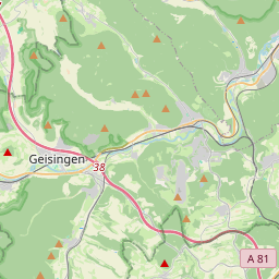 Locatie van Reisemobilstellplatz Geisingen