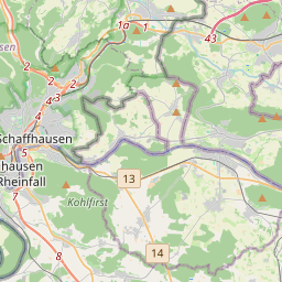 Locatie van Camping Schaffhausen