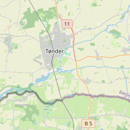 Locatie van Møgeltønder Camping