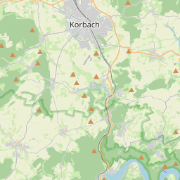 Locatie van Wohnmobilstellplatz am Tenniscenter Korbach