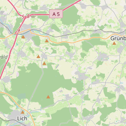 Locatie van Reisemobilstellplatz Grünberg