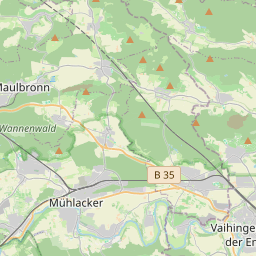 Locatie van Wohnmobilstellplatz Maulbronn