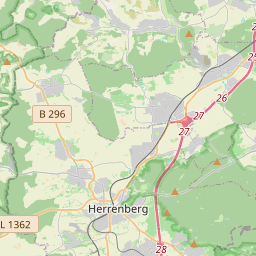 Locatie van Wohnmobilhafen Herrenberg