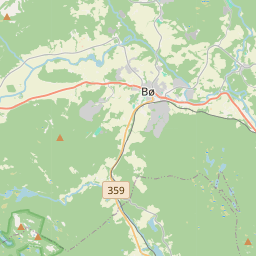 Locatie van Bø Camping