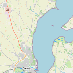 Locatie van Grønning Øre Naturlejrplads