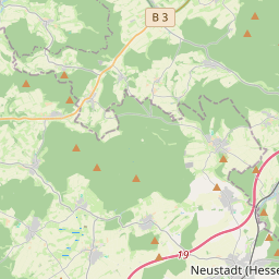 Locatie van Wohnmobilstellplatz Neustadt (Hessen)