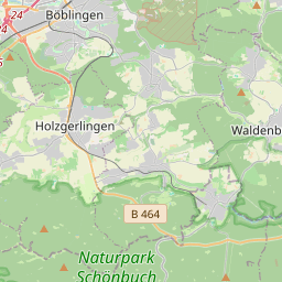 Locatie van WoMo-Stellplatz am Waldhaus Hildrizhausen