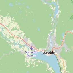 Locatie van Notodden Camping