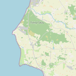 Locatie van Ertebølle Strand Camping