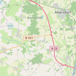 Locatie van Wohnmobilstellplatz Albersdorf
