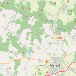 Locatie van Wohnmobilstellplatz am Erlenstadion Alsfeld