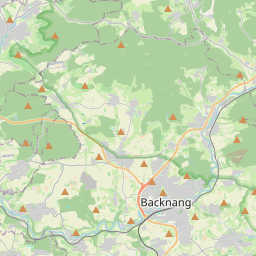 Locatie van Wohnmobilstellplatz Backnang
