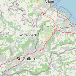 Locatie van Camping St. Gallen-Wittenbach Leebrücke
