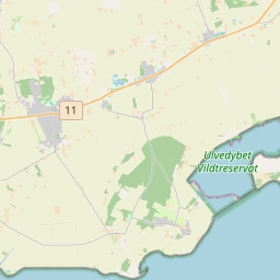 Locatie van Gjøl Bjerg Shelterplads