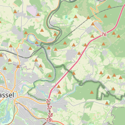 Locatie van Wohnmobilstellplatz Niestetal Sandershausen