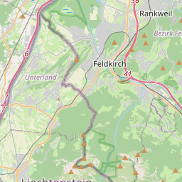 Locatie van Waldcamping Feldkirch