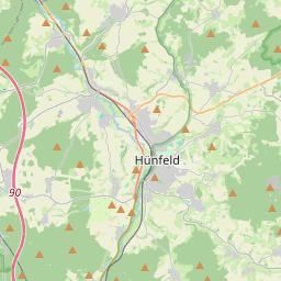 Locatie van Knaus Reisemobilhafen Hünfeld