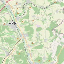 Locatie van Wohnmobilstellplatz Lauda (Badstraße)