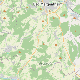 Locatie van Naturcampingplatz Bad Mergentheim