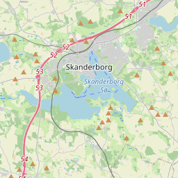 Locatie van Junges Plantage Shelterplads og Shelterhytter