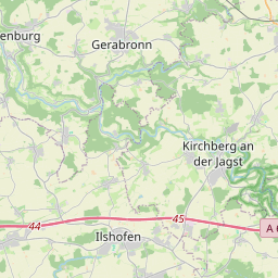 Locatie van Wohnmobilstellplatz Gerabronn
