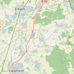 Locatie van Wohnmobilstellplatz Erbach