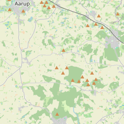Locatie van Brændholt Bjerg