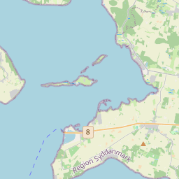 Locatie van Falsled Strand Camping