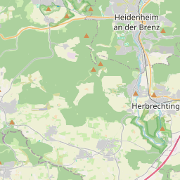 Locatie van Wohnmobilstellplatz Eselsburger Tal