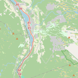 Locatie van Hunderfossen Camping