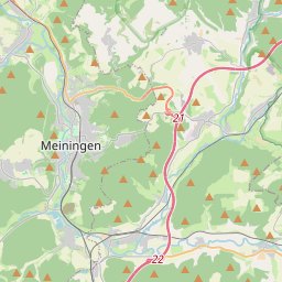 Locatie van Campingplatz Meiningen