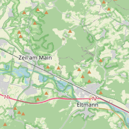 Locatie van Campingplatz Sand am Main