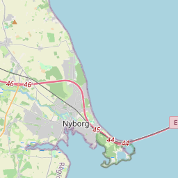 Locatie van Grønnehave Strand Camping