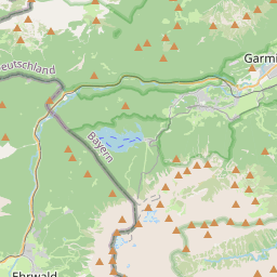 Locatie van Camping Erlebnis Zugspitze