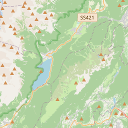 Locatie van Camping Spiaggia Lago di Molveno