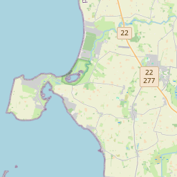 Locatie van Bjerge Sydstrand Camping