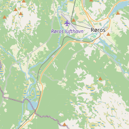 Locatie van Røros Camping