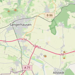 Locatie van Wohnmobilstellplatz am Europa-Rosarium