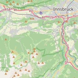 Locatie van Sonnencamping Stubai
