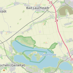 Locatie van Geiseltalsee-Camp