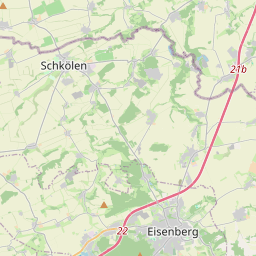 Locatie van Wohnmobilstellplatz Eisenberg