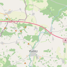 Locatie van Putlitz Wohnmobilstellplatz