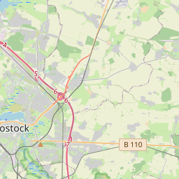 Locatie van Wohnmobilstellplatz Rostock Mühlendamm