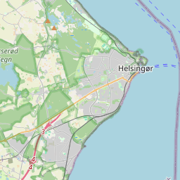 Locatie van Helsingør Camping